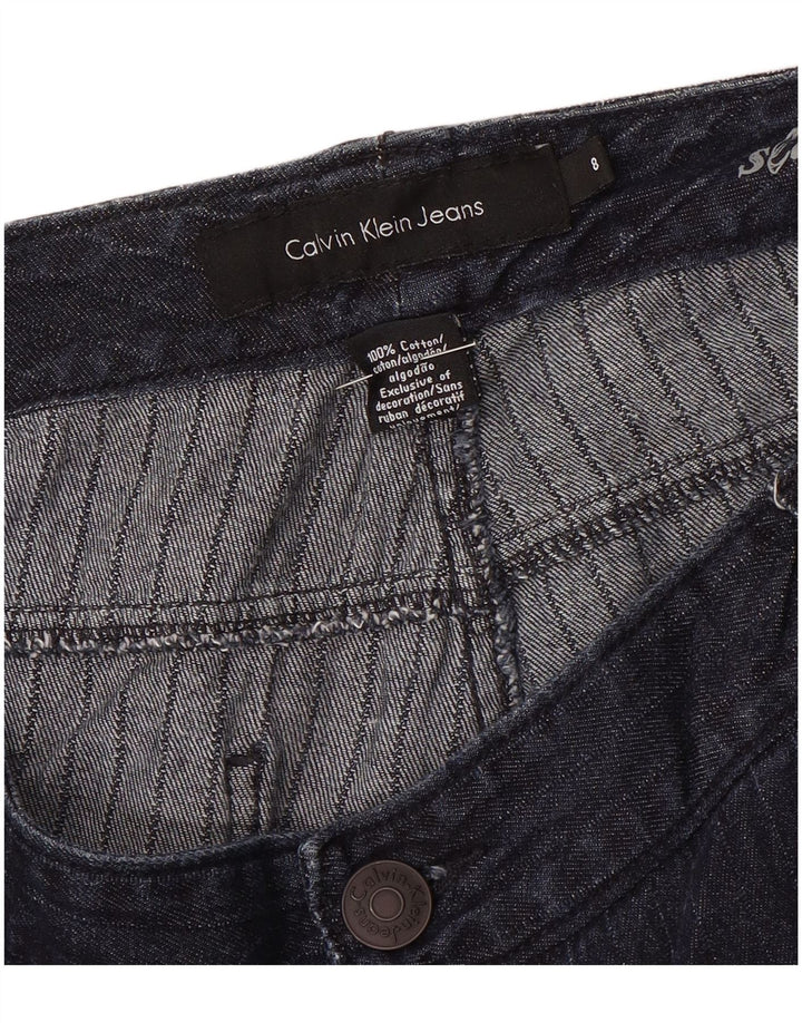 Calvin Klein Dame Bootcut Chino Bukser US 8 Medium W32 L32 Navy Blue