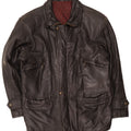 Vintage herre læderjakke IT 48 Medium Sort