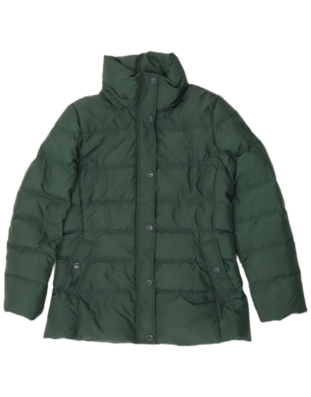 Tommy Hilfiger, polstret hættejakke til kvinder, UK 18 XL Grøn polyester