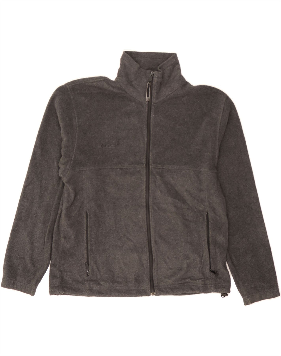 COLUMBIA Mens Fleece Jacket UK 38 Medium Grey Polyester Vintage Columbia and Second-Hand Columbia from Messina Hembry 