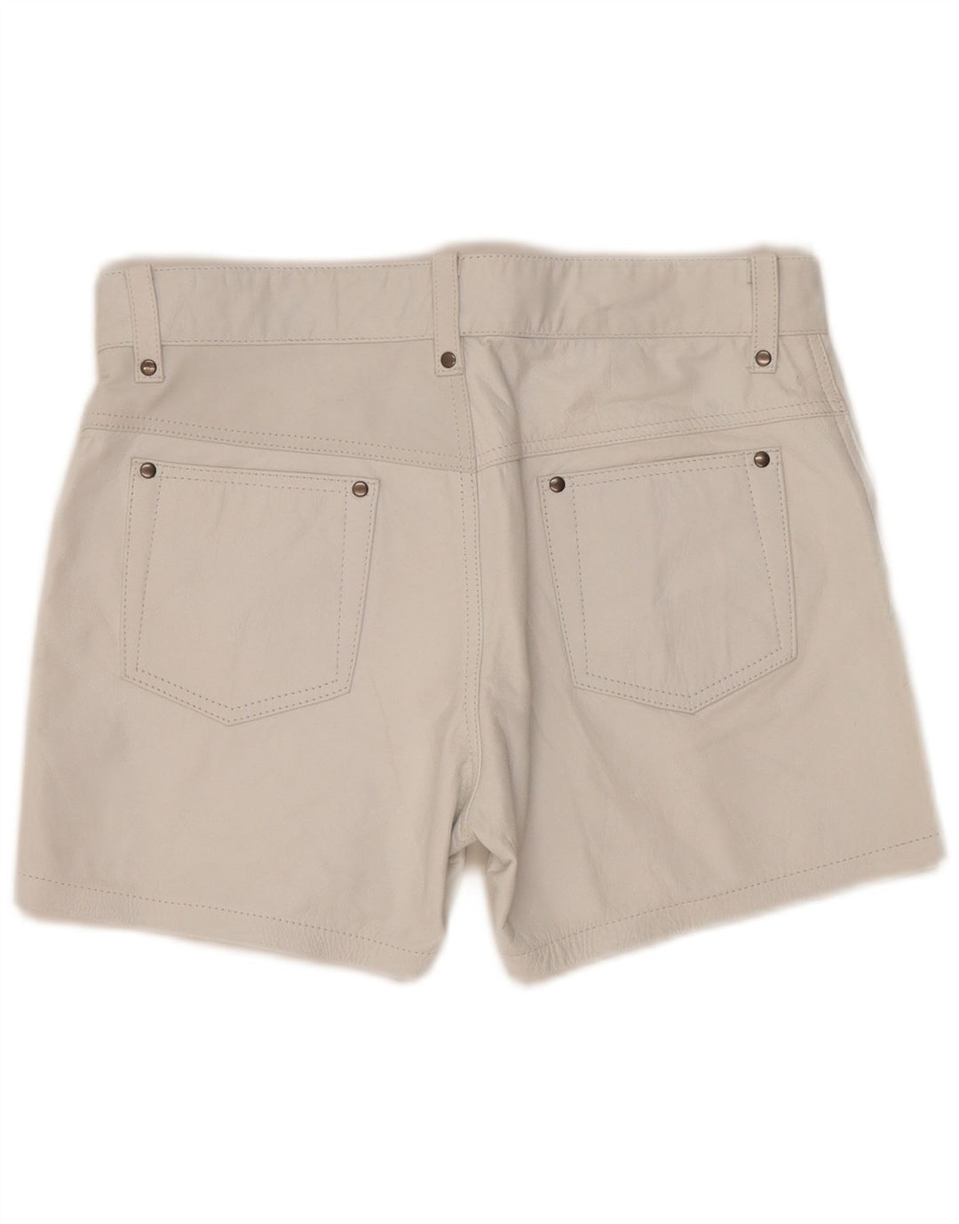 Vintage Læder Læder Shorts W33 Store Blå Læder