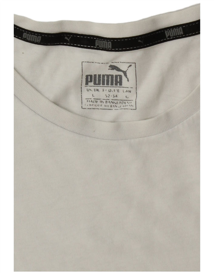 Puma Herre T-Shirt Top Stor Hvid