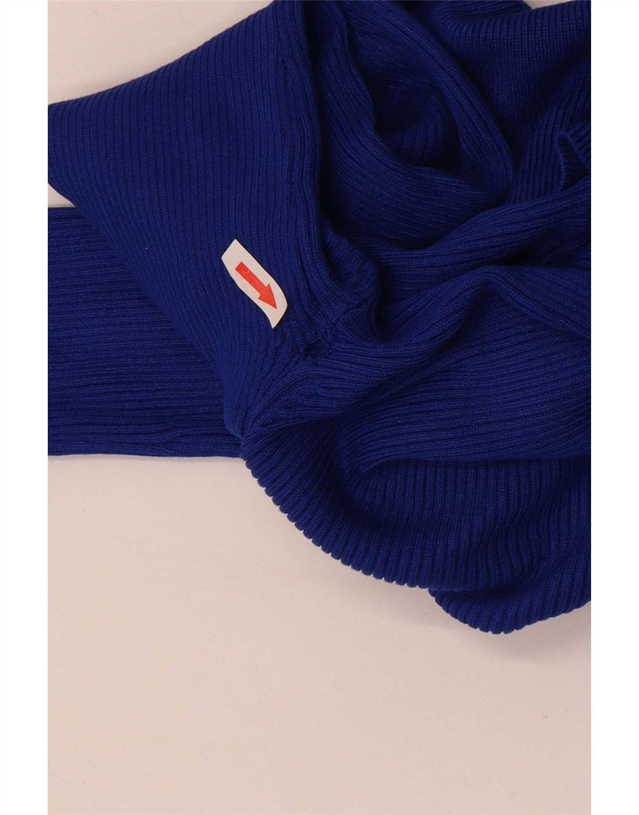 Zara Langærmet Maxikjole til kvinder UK 12 Medium Blue Viscose
