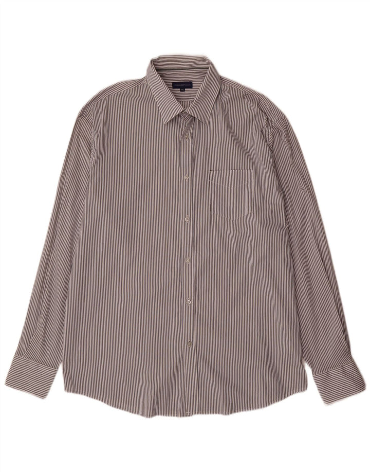 Trussardi Jeans Herreskjorte 2XL Hvidstribet