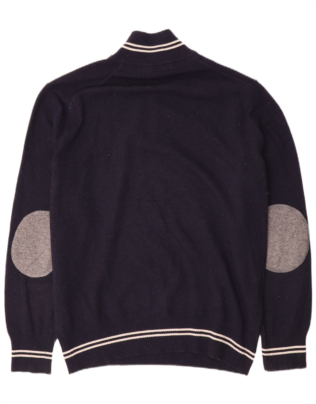 North Sails Herre Zip Neck Jumper Sweater 2XL Navy Blue Uld