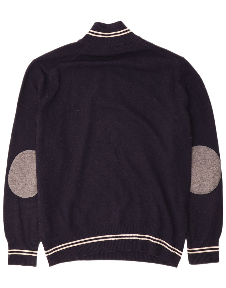 North Sails Herre Zip Neck Jumper Sweater 2XL Navy Blue Uld