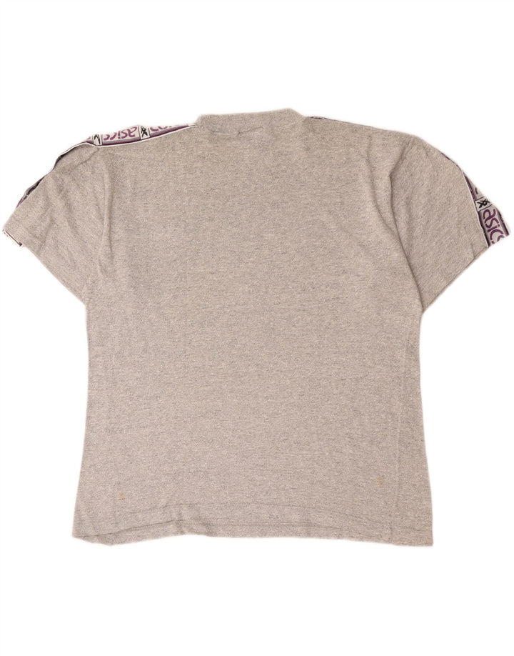 Asics Herre grafisk T-shirt Top Medium Grey Flecked Acryl