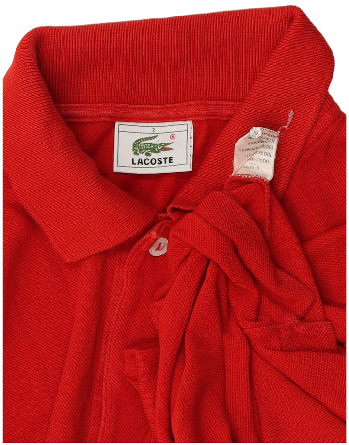 Lacoste herre poloskjorte str. 3 Lille rød bomuld