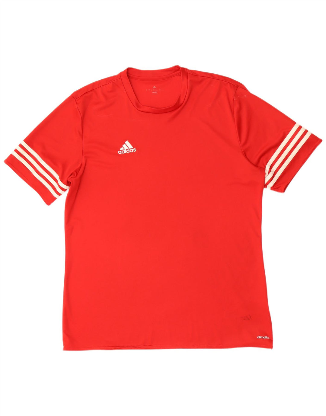 Adidas Herre Climalite T-Shirt Top XL Rød Polyester
