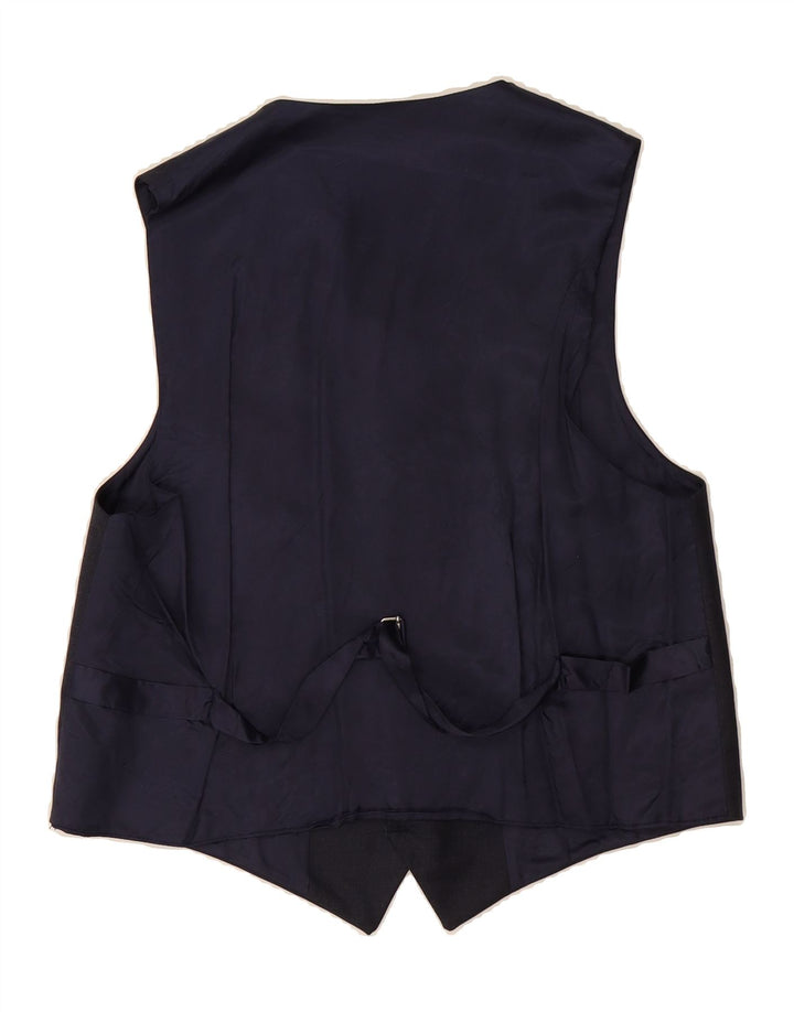 VINTAGE Mens Waistcoat Small Navy Blue Vintage Vintage and Second-Hand Vintage from Messina Hembry 