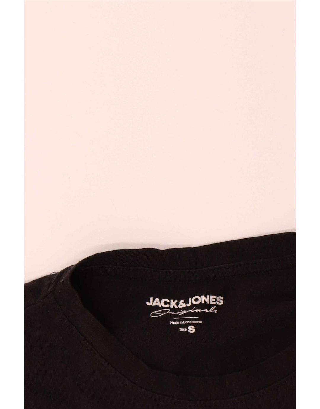 Jack & Jones herre T-shirt top lille sort bomuld