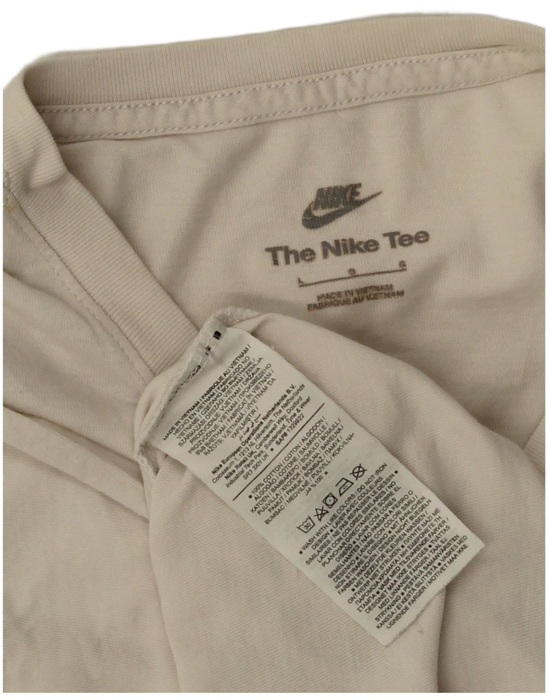 NIKE T-shirt top til mænd, stor hvid bomuld