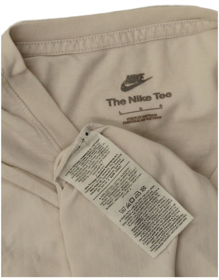 NIKE T-shirt top til mænd, stor hvid bomuld