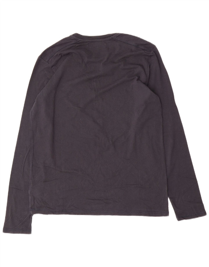 Gaudi Herre Grafisk Top Langærmet Medium Navyblå Bomuld