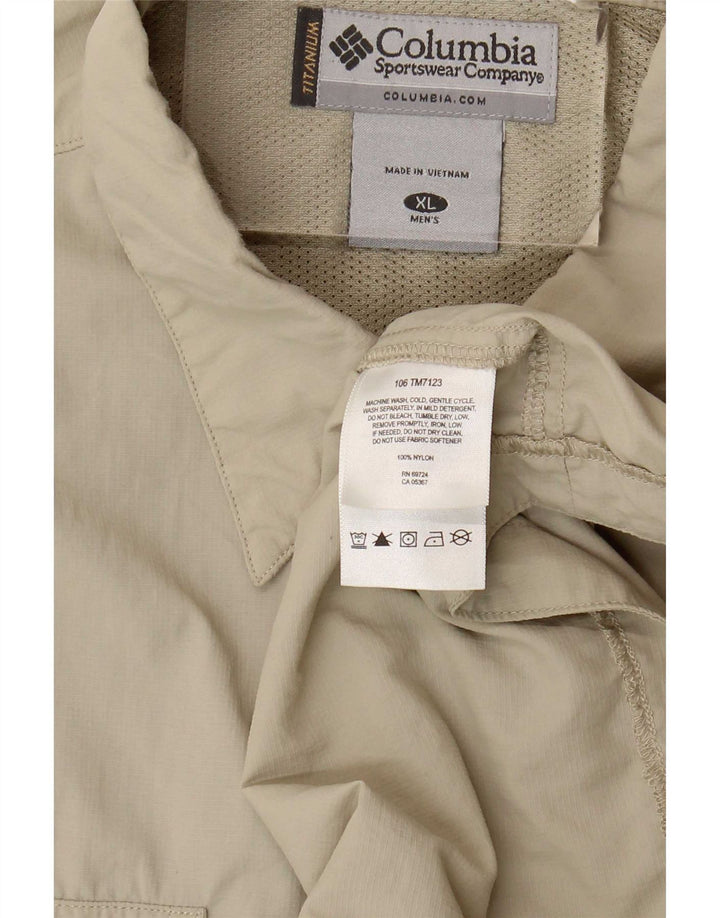 Columbia Herreskjorte XL Beige Nylon