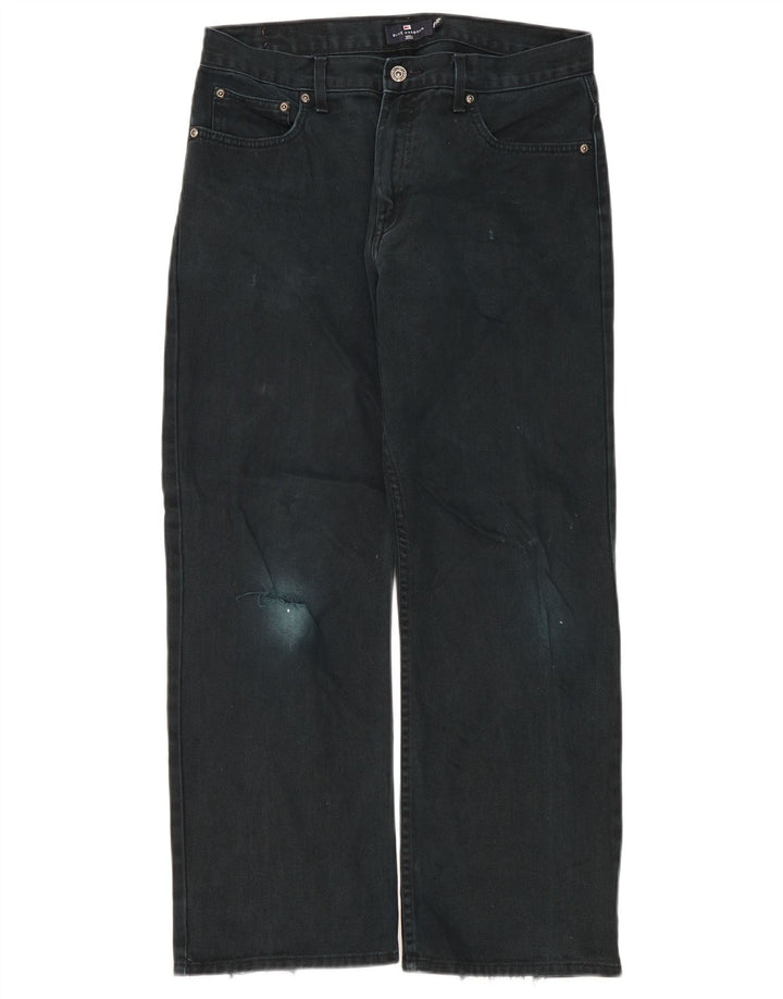 Marks & Spencer Herre Blue Harbor Straight Jeans W34 L29 Sort Bomuld