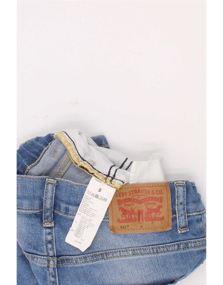 Levi's Boys 511 slim denimshorts 7-8 år W22 blå bomuld