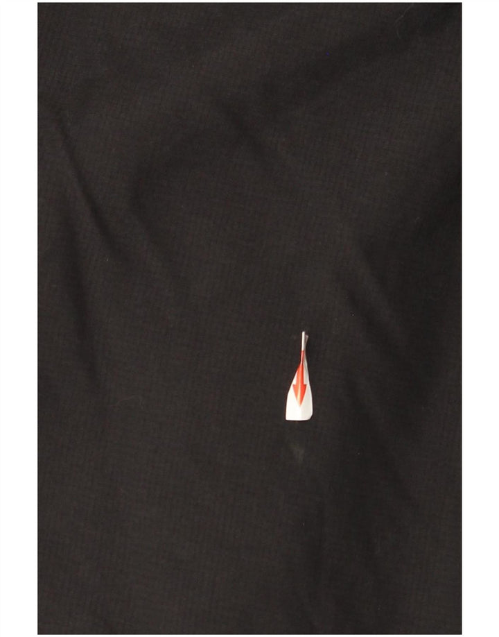 Superdry Windbreaker-jakke med hætte til kvinder UK 14 Medium Sort Nylon