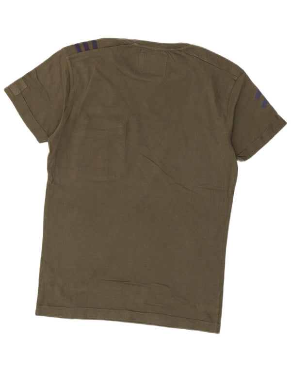 Jack & Jones Herre T-shirt Top Small Khaki Cotton