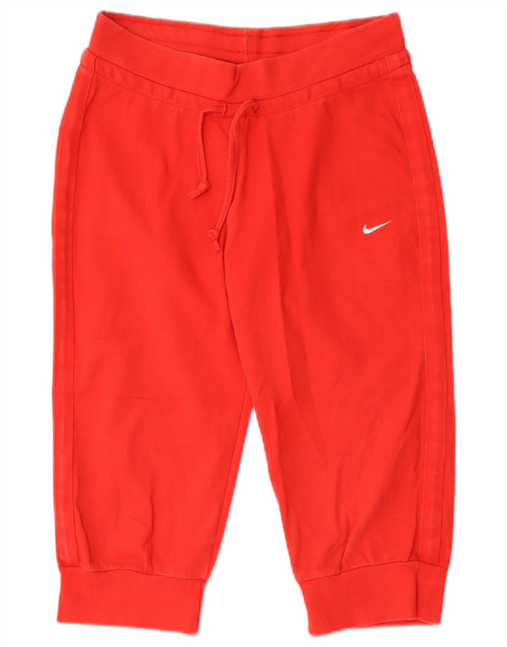 Nike Dame Bermuda Sport Shorts UK 12 Medium Rød Bomuld