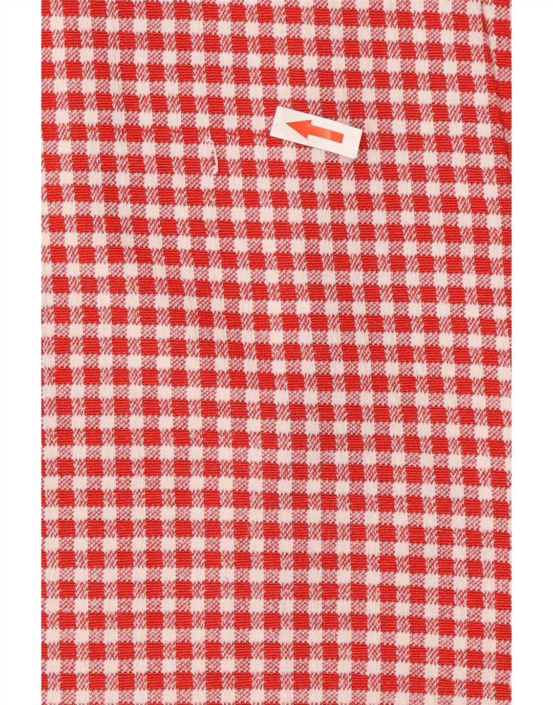 Zara Dame A-Line Kjole UK 8 Lille Rød Gingham Polyester