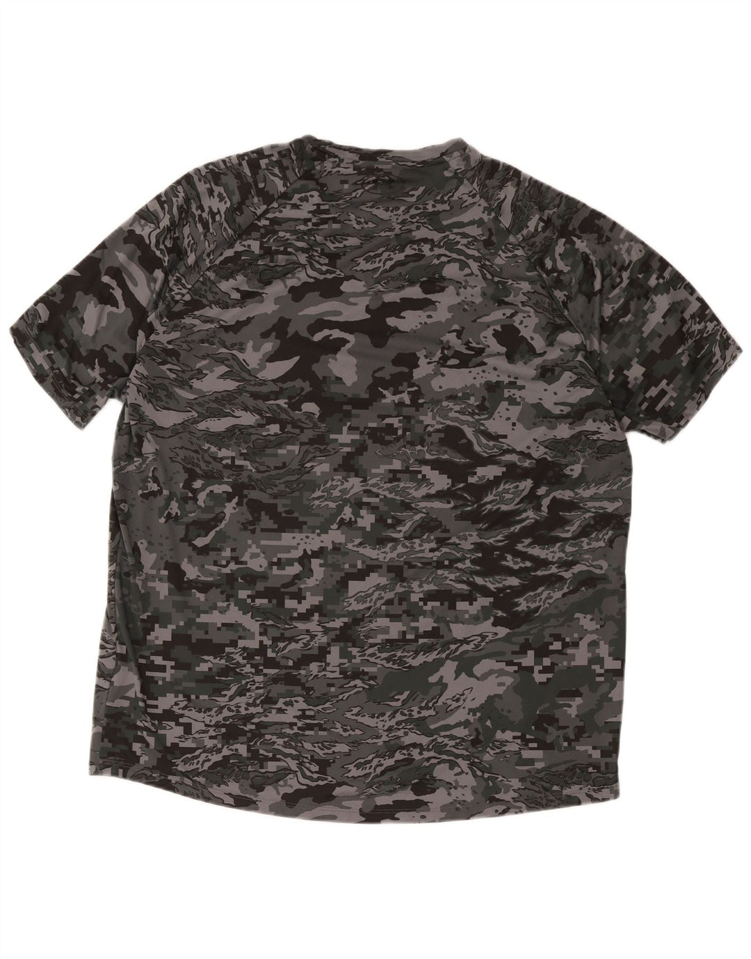 Under Armour Herre T-Shirt Top 2XL Grå Camouflage Polyester