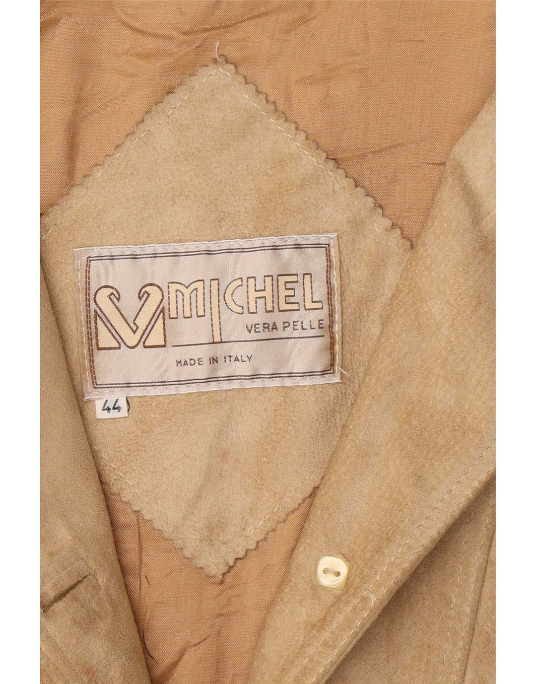 Michel Dame Oversized Ruskindsjakke IT 44 Medium Beige Læder