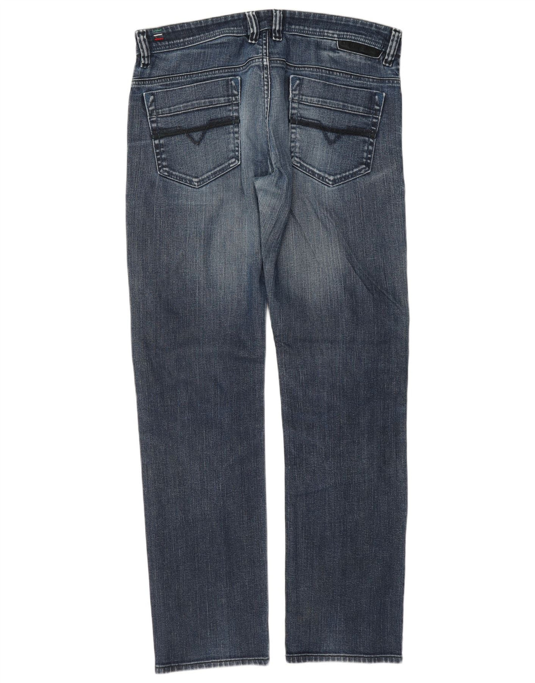 Diesel Straight Jeans til mænd W34 L33 Blå Bomuld