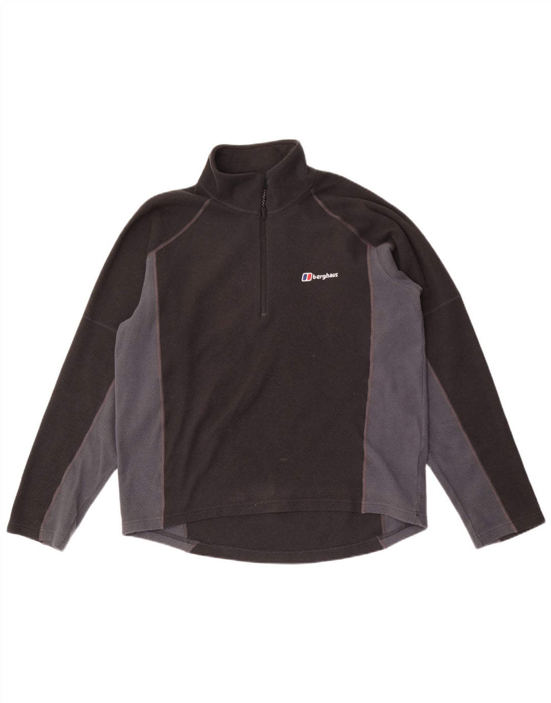 BERGHAUS Fleece Jumper med lynlås til mænd Medium Grå Colourblock Polyester