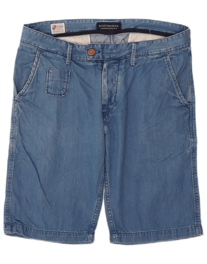 Scotch & Soda Denim Shorts til mænd W32 Medium Blue Bomuld