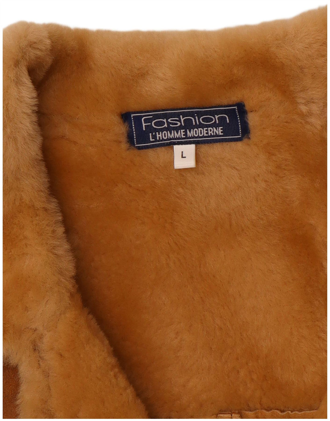 Vintage Herre Shearling Jacket UK 40 Large Brown