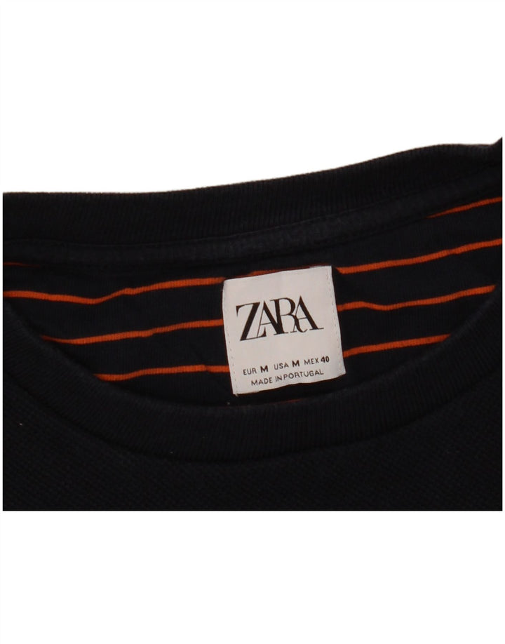 Zara Sweatshirt Jumper Medium Marineblå til mænd