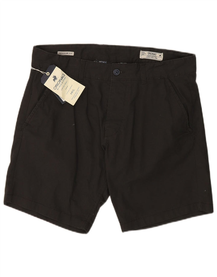 JACK & JONES Herre Regular Fit Chino Shorts W36 Large Black Bomuld