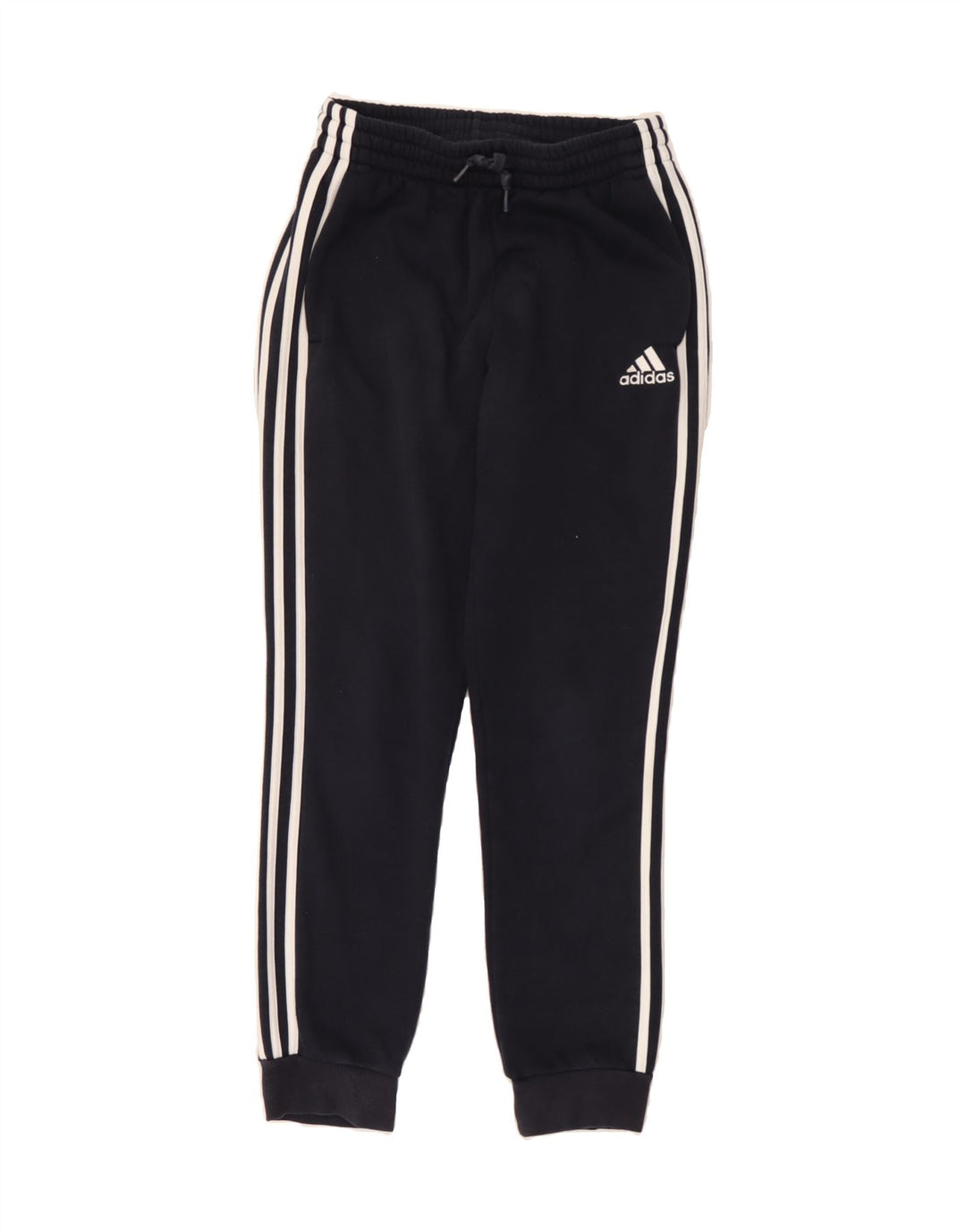 ADIDAS Mens Tracksuit Trousers Joggers Small Navy Blue Cotton Vintage Adidas and Second-Hand Adidas from Messina Hembry 
