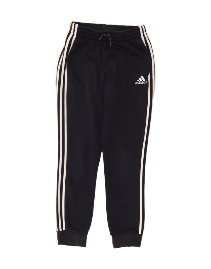 ADIDAS Mens Tracksuit Trousers Joggers Small Navy Blue Cotton Vintage Adidas and Second-Hand Adidas from Messina Hembry 