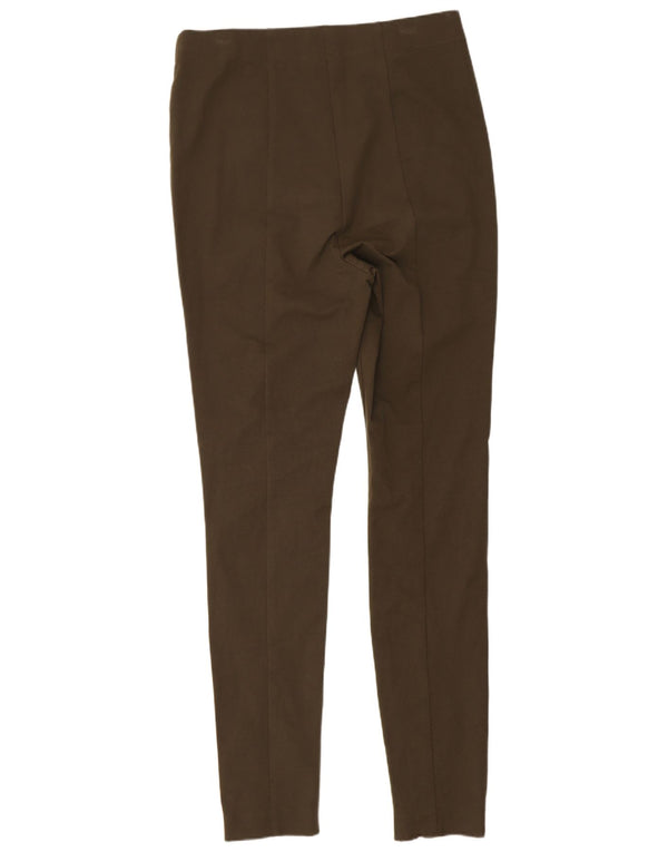 Marks & Spencer Womens Skinny Casual Trousers UK 12 Medium W30 L29 Khaki