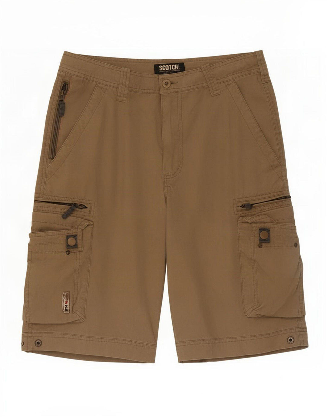 Scotch & Soda Herre Cargo Shorts Små W29 Beige Nylon