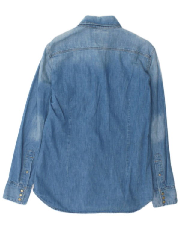 G-Star Mens Slim Fit Denim Shirt Medium Blue