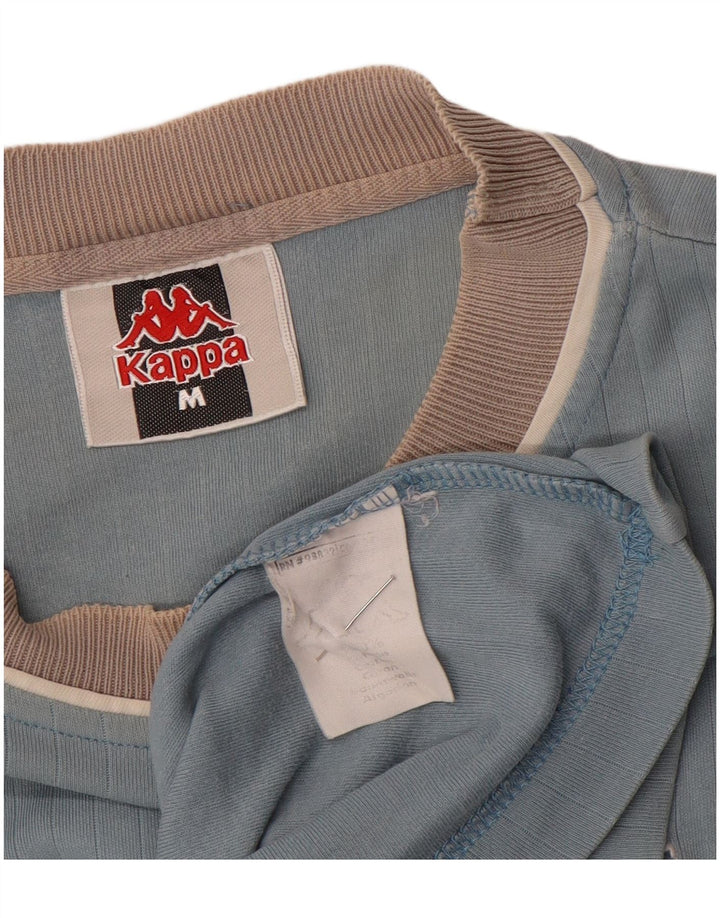 Kappa Herre T-Shirt Top Medium Blå Bomuld