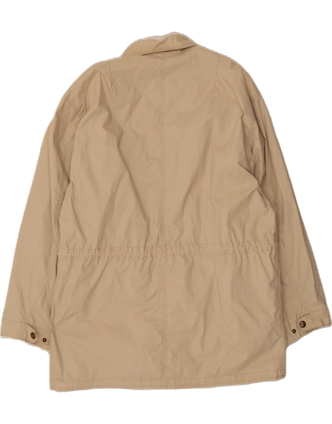 UNIFORM Mens Windbreaker Jacket UK 40 Large Beige Cotton Vintage Uniform and Second-Hand Uniform from Messina Hembry 