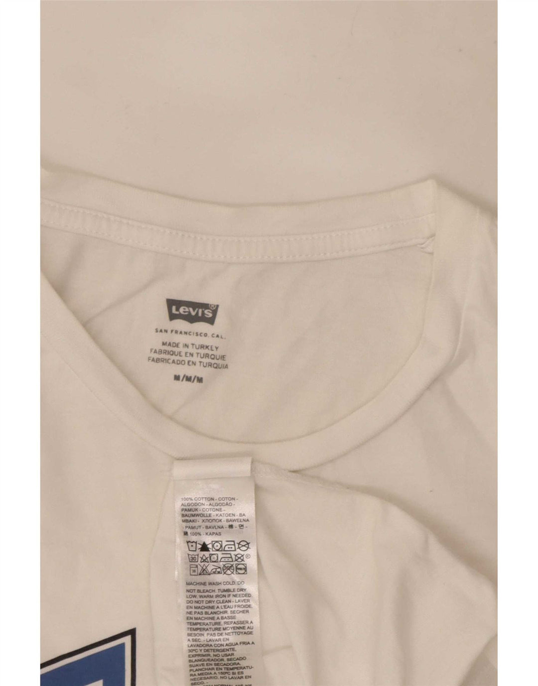 Levi's Herre grafisk T-shirt top mellem hvid bomuld