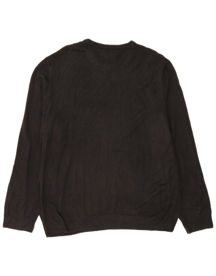 Marks & Spencer Herretrøje med rund hals 2XL sort akryl