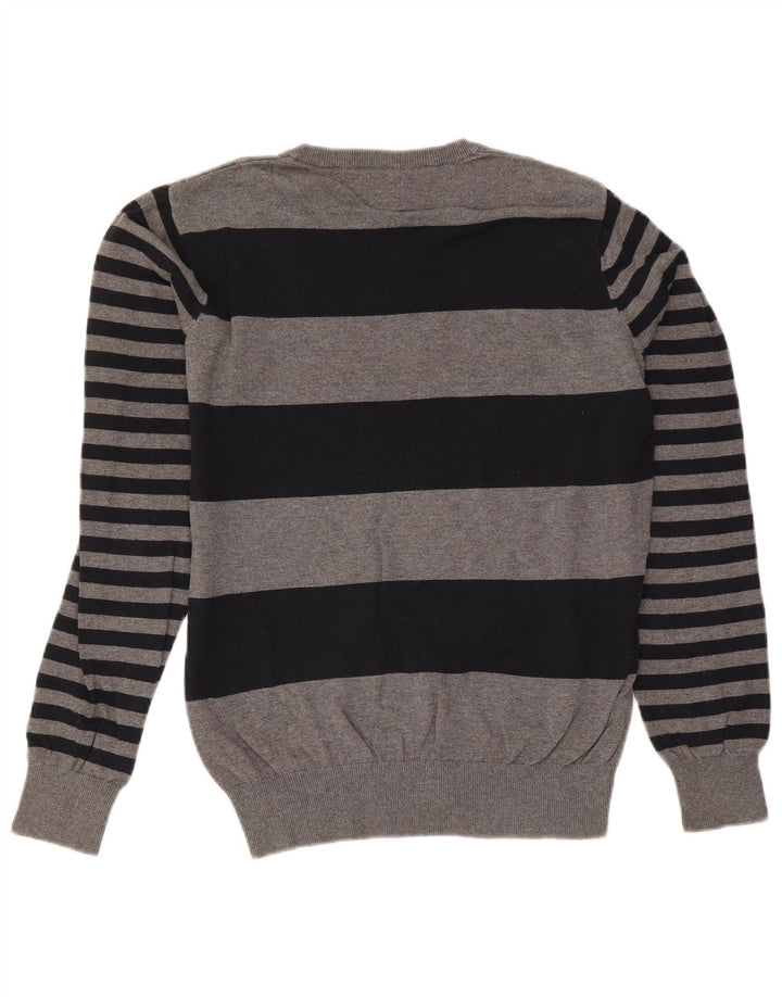 Jack & Jones Herre V-hals sweater Medium Grey Argyle/Diamond Bomuld