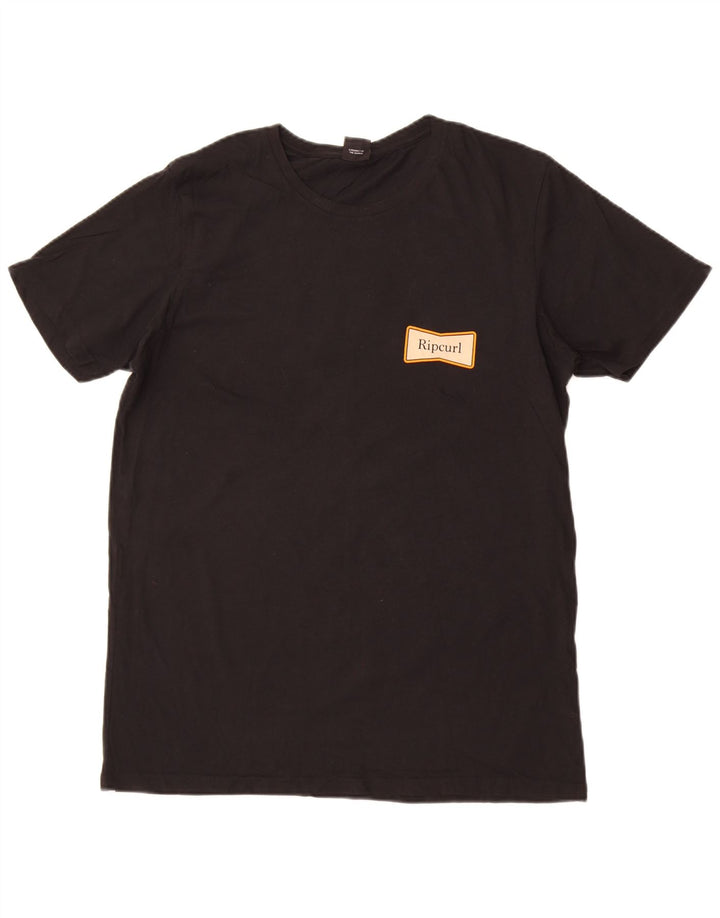 Rip Curl Herre Grafisk T-Shirt Top Stor Sort