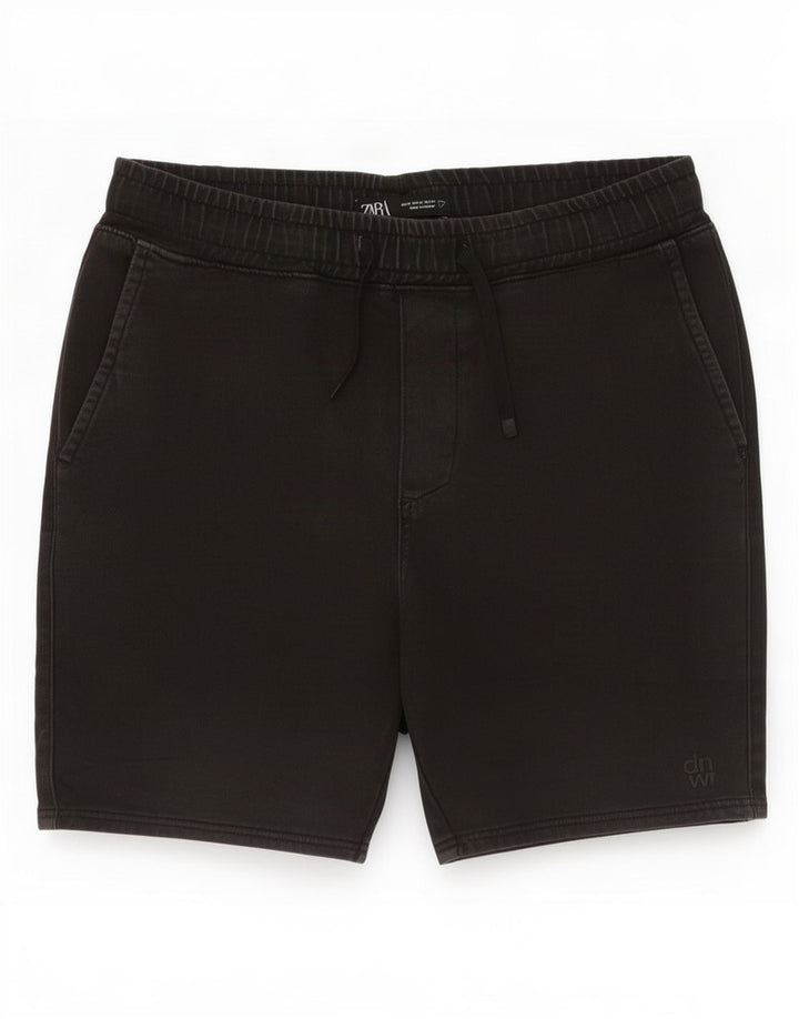 Zara Herreshorts Medium W34 Sort Bomuld