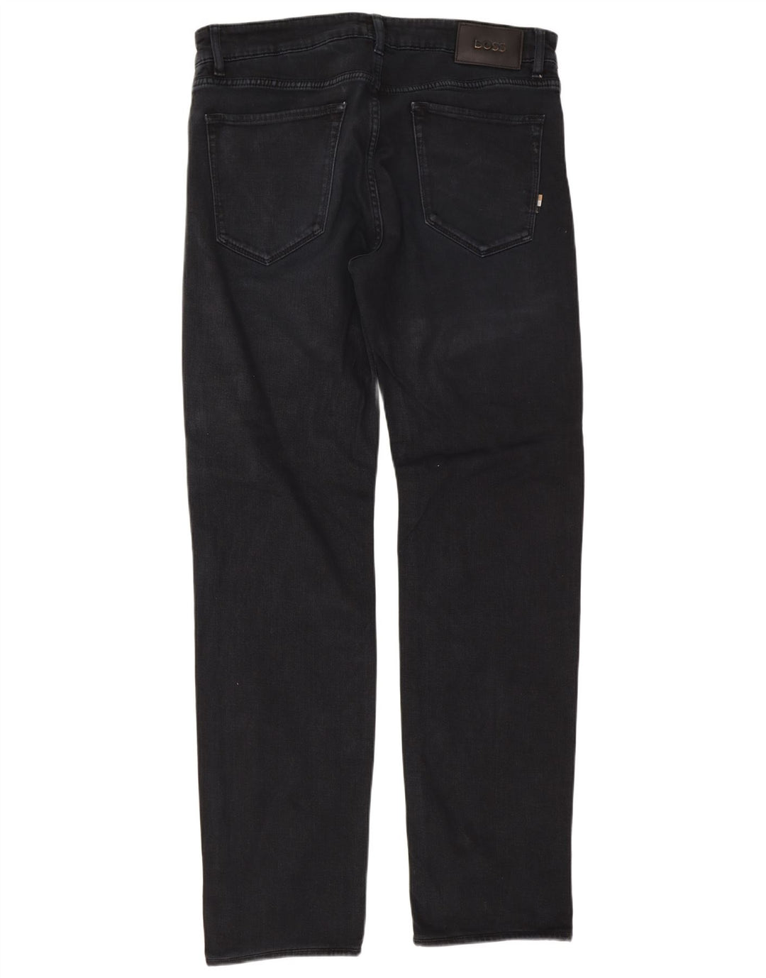 Hugo Boss Straight Jeans til mænd W32 L32 Marineblå bomuld