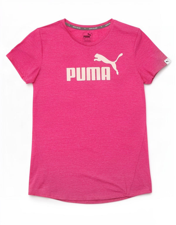 Puma Grafisk T-Shirt Top UK 12 Medium Pink