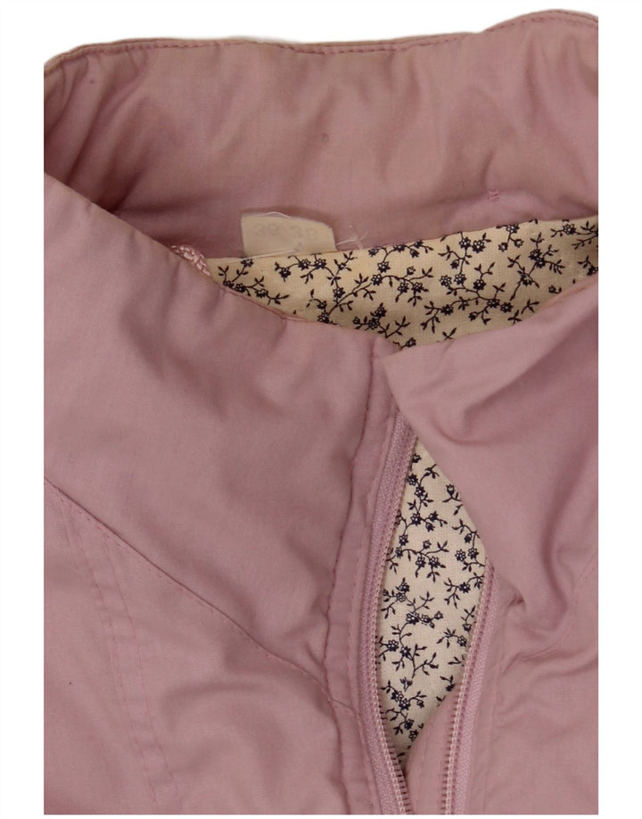 Vintage Dame Oversized Windbreaker Coat IT 36/38 XS Pink Polyester