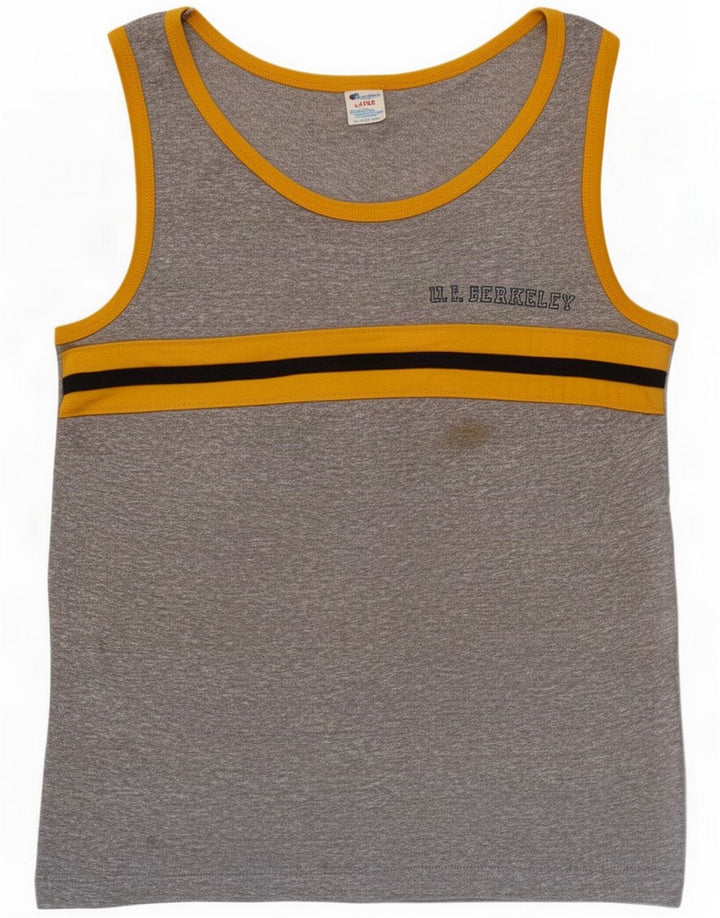 Champion Herrevest Top Large Grey Colourblock Polyester