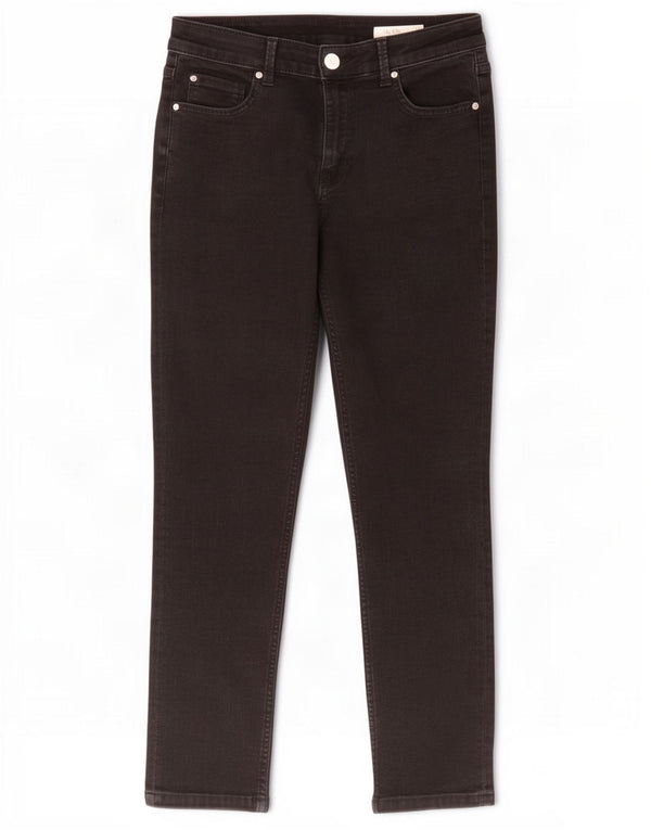 Marks & Spencer Womens The Lily Crop Slim Jeans UK 12 Meium W30 L25 Black